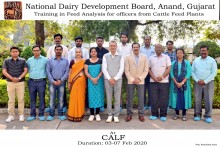 Training in Feed Analysis for officers from Cattle Feed Plants